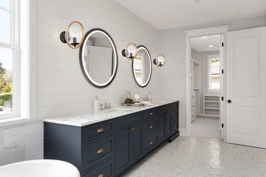 Artcraft LED Mirror from the Reflections collection in Matte Black finish