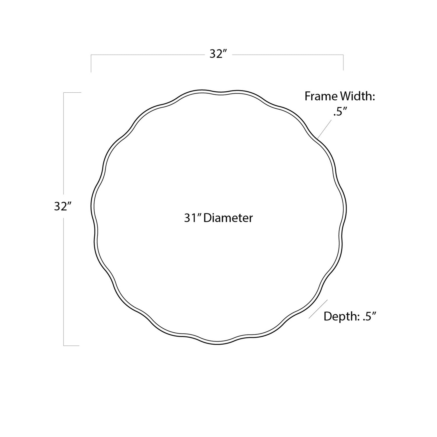 Regina Andrew Mirror from the Candice collection in Gold Leaf finish