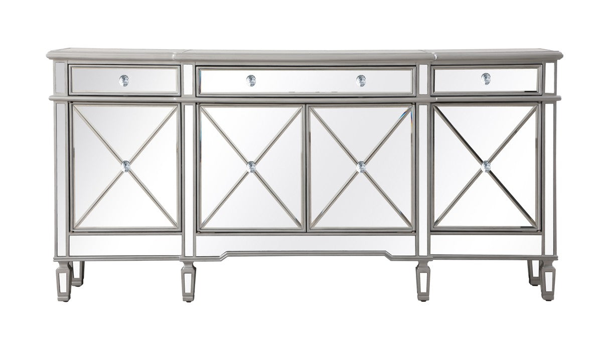 Elegant Lighting Credenza from the Contempo collection in Silver finish