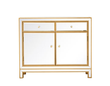 Elegant Lighting Nightstand from the REFLEXION collection in Antique Gold finish