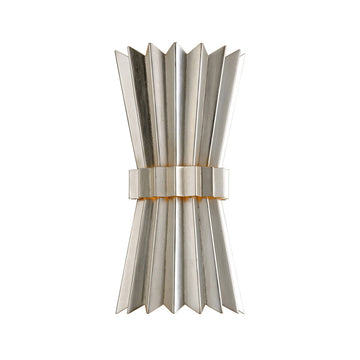 Corbett Lighting Two Light Wall Sconce from the Moxy collection in Silver Leaf finish