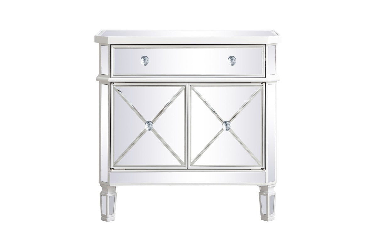 Elegant Lighting Cabinet from the Contempo collection in Antique White finish