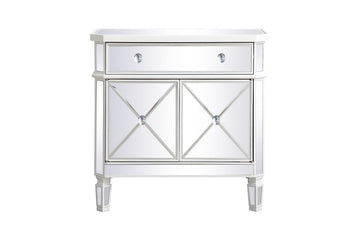 Elegant Lighting Cabinet from the Contempo collection in Antique White finish