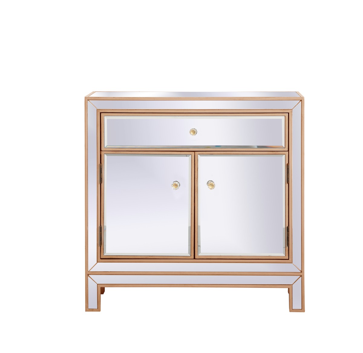 Elegant Lighting Cabinet from the Modern collection in Antique Gold finish
