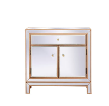 Elegant Lighting Cabinet from the Modern collection in Antique Gold finish
