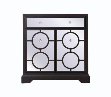 Elegant Lighting Cabinet from the Modern collection in Dark Walnut finish