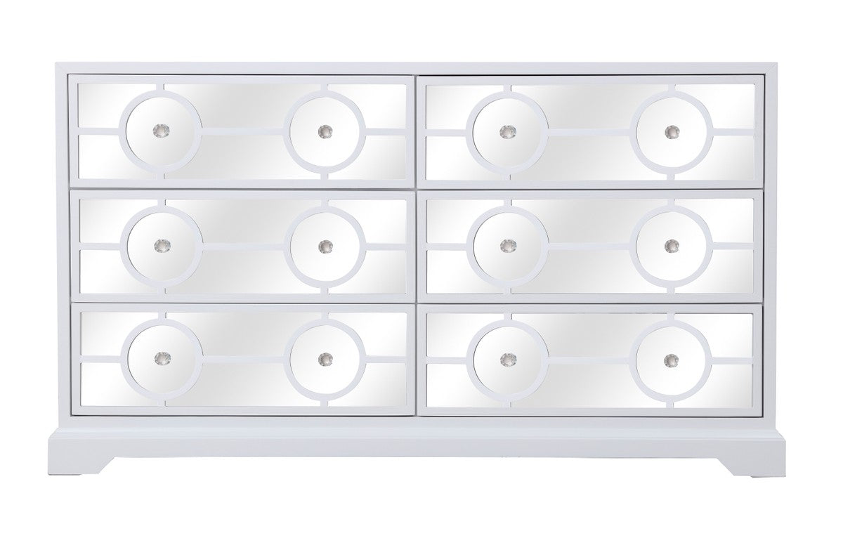 Elegant Lighting Cabinet from the Modern collection in White finish