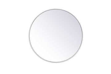 Elegant Lighting Mirror from the Eternity collection in White finish