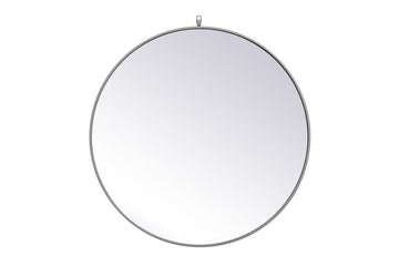 Elegant Lighting Mirror from the Rowan collection in Grey finish