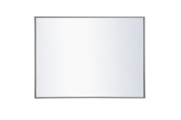 Elegant Lighting Mirror from the Monet collection in Grey finish