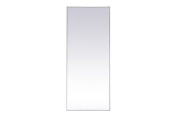 Elegant Lighting Mirror from the Monet collection in White finish