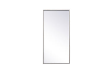 Elegant Lighting Mirror from the Monet collection in Silver finish