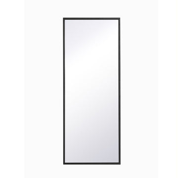 Elegant Lighting Mirror from the Monet collection in Black finish