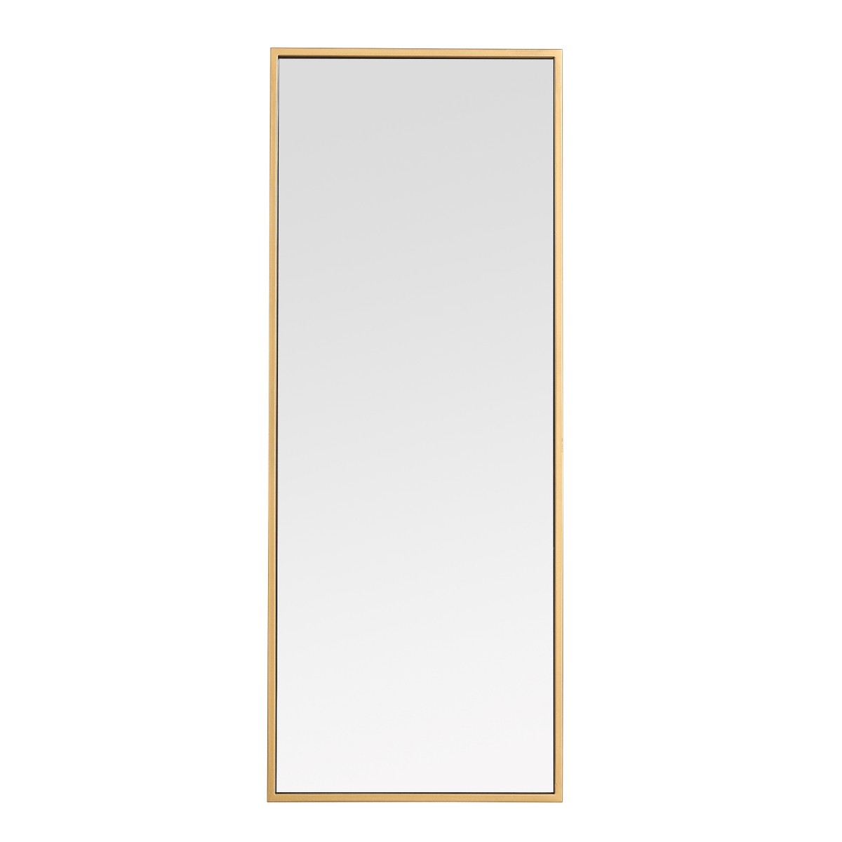 Elegant Lighting Mirror from the Monet collection in Brass finish