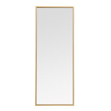 Elegant Lighting Mirror from the Monet collection in Brass finish