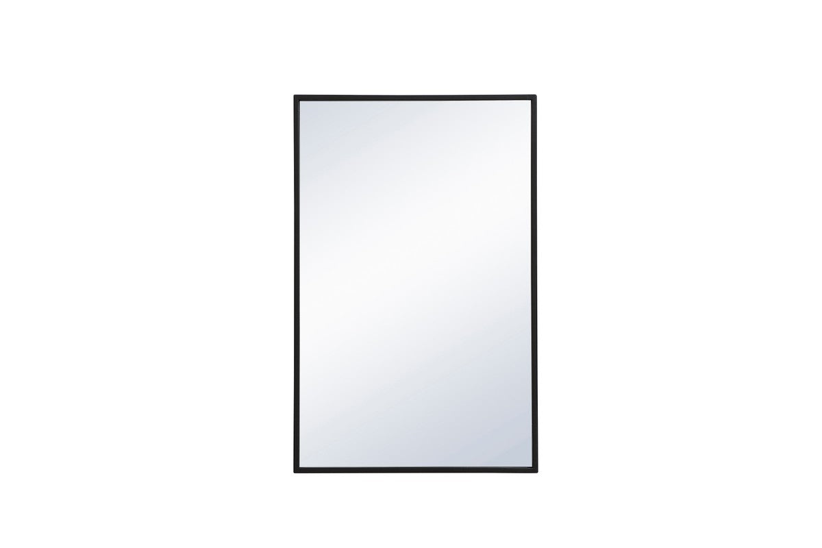 Elegant Lighting Mirror from the Monet collection in Black finish