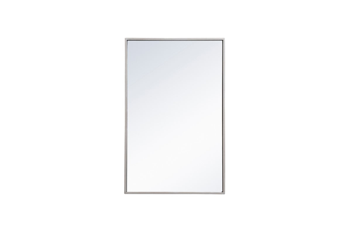 Elegant Lighting Mirror from the Monet collection in Silver finish