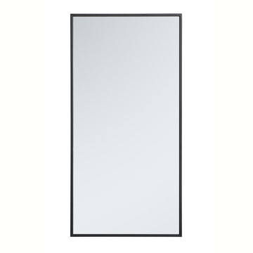 Elegant Lighting Mirror from the Monet collection in Black finish