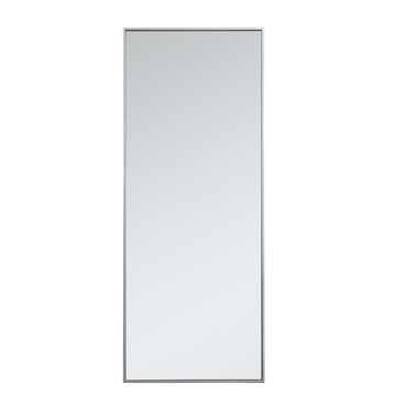 Elegant Lighting Mirror from the Monet collection in Silver finish