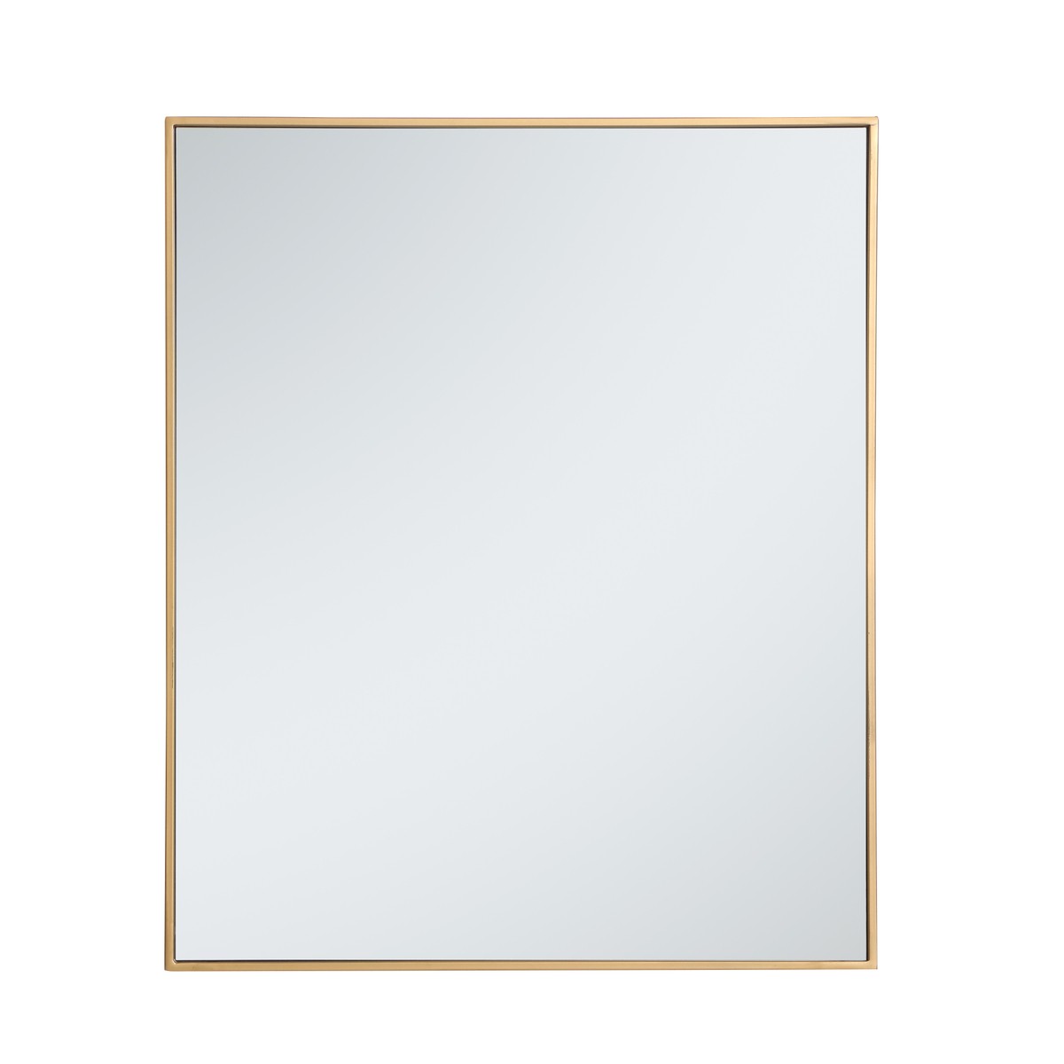 Elegant Lighting Mirror from the Monet collection in Brass finish