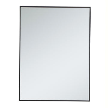 Elegant Lighting Mirror from the Monet collection in Black finish