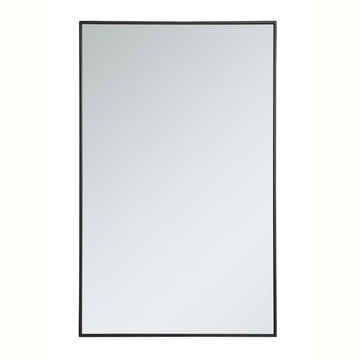 Elegant Lighting Mirror from the Monet collection in Black finish