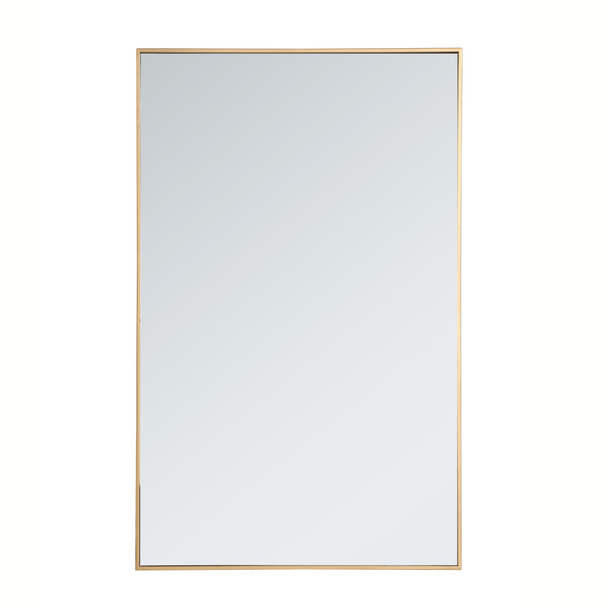 Elegant Lighting Mirror from the Monet collection in Brass finish