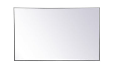 Elegant Lighting Mirror from the Monet collection in Grey finish