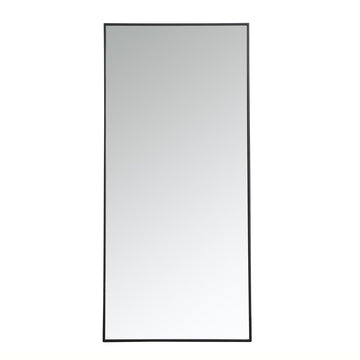Elegant Lighting Mirror from the Monet collection in Black finish