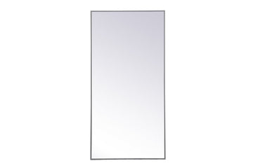 Elegant Lighting Mirror from the Monet collection in Grey finish