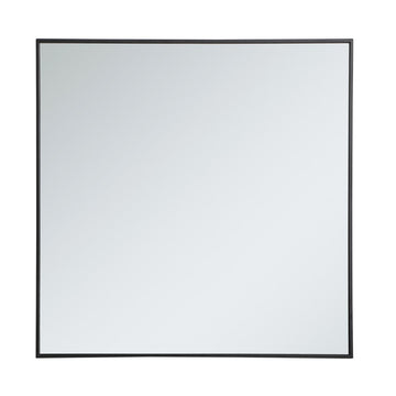 Elegant Lighting Mirror from the Monet collection in Black finish