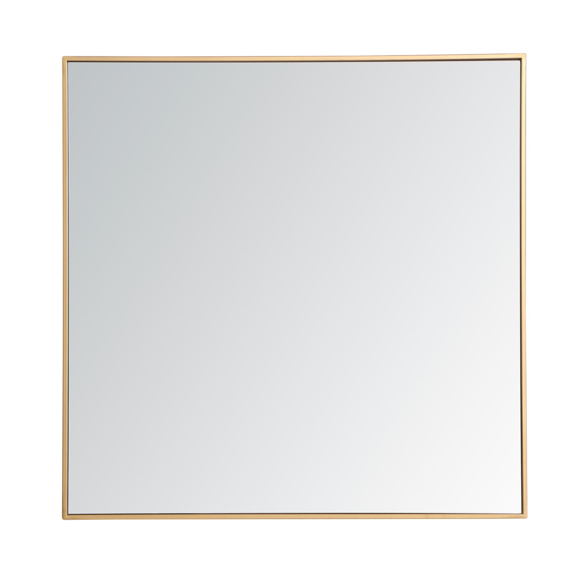 Elegant Lighting Mirror from the Monet collection in Brass finish
