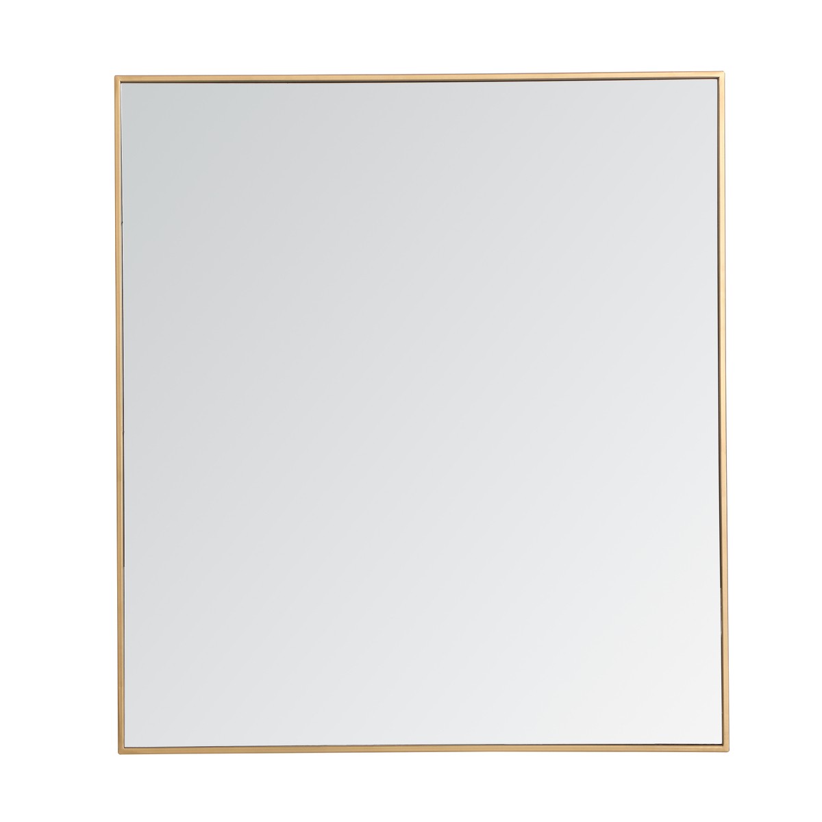 Elegant Lighting Mirror from the Monet collection in Brass finish
