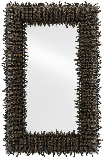 Currey and Company Mirror from the Pasay Collection collection in Black/Mirror finish
