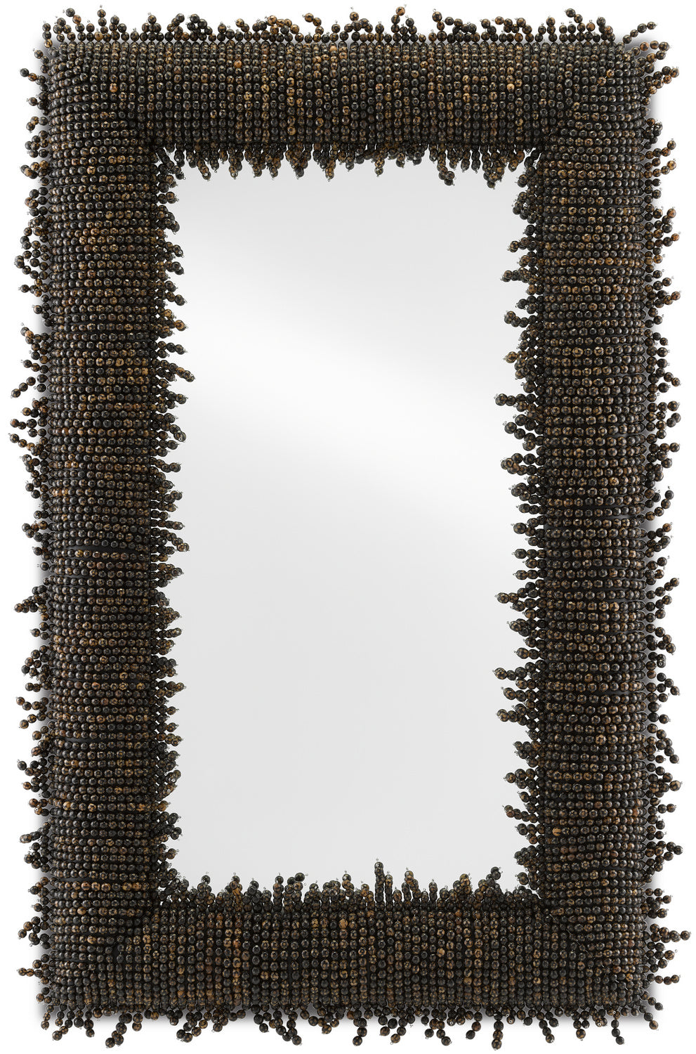 Currey and Company Mirror from the Pasay Collection collection in Black/Mirror finish