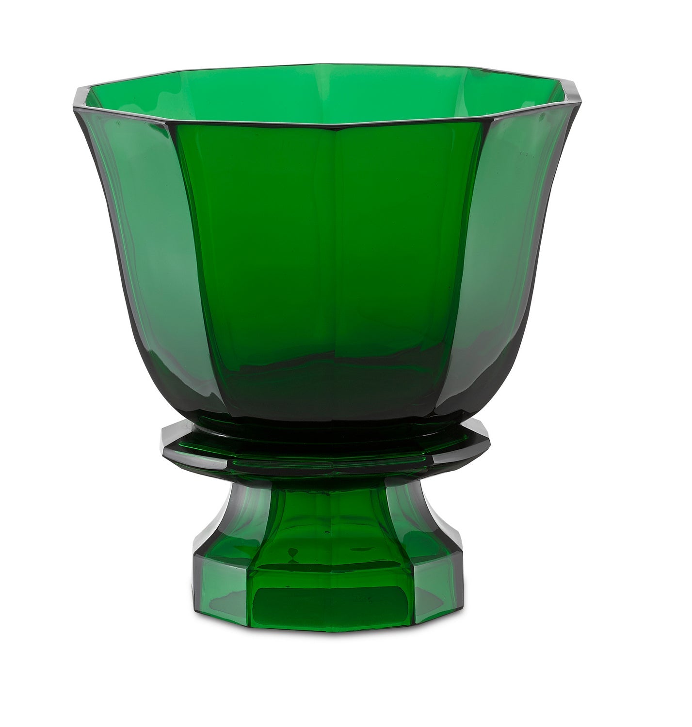 Currey and Company Vase from the Columbia collection in Emerald Green finish