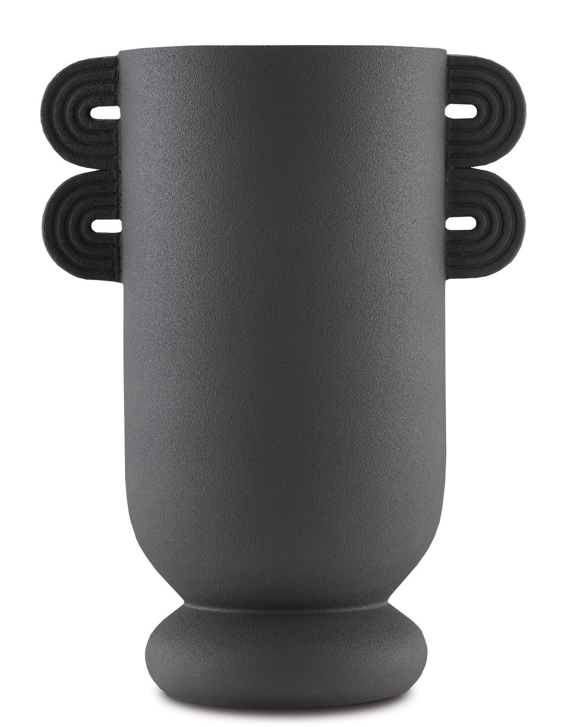 Currey and Company Vase from the Happy collection in Textured Black finish