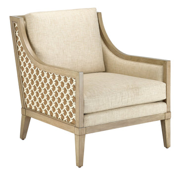 Currey and Company Chair from the Bramford collection in Light Wheat/Ivory/Tan finish