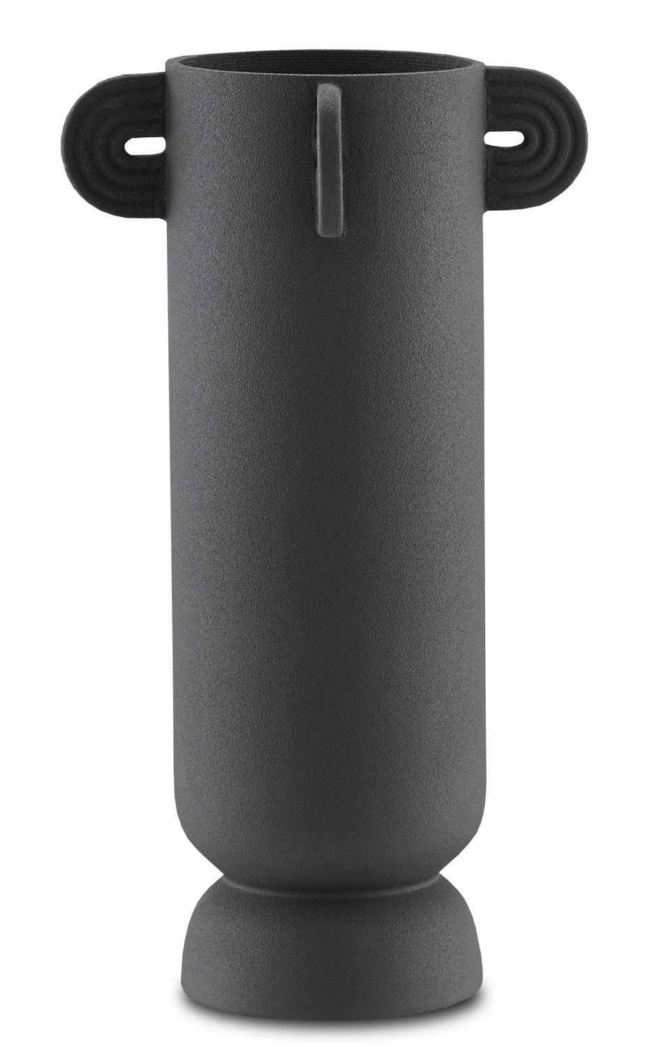 Currey and Company Vase from the Happy collection in Textured Black finish