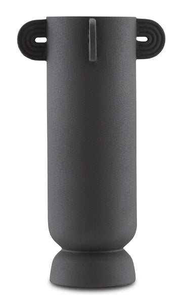 Currey and Company Vase from the Happy collection in Textured Black finish