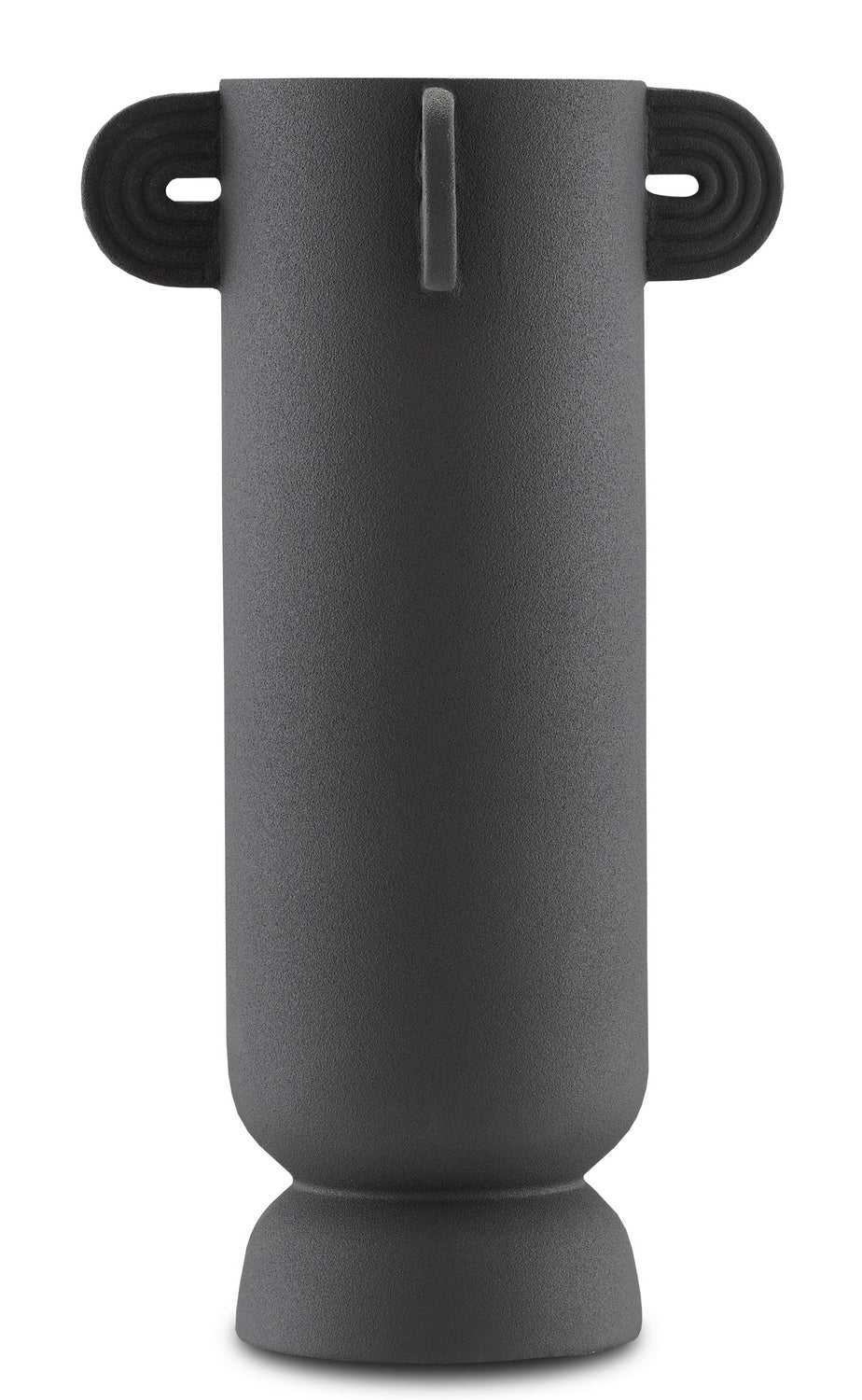 Currey and Company Vase from the Happy collection in Textured Black finish