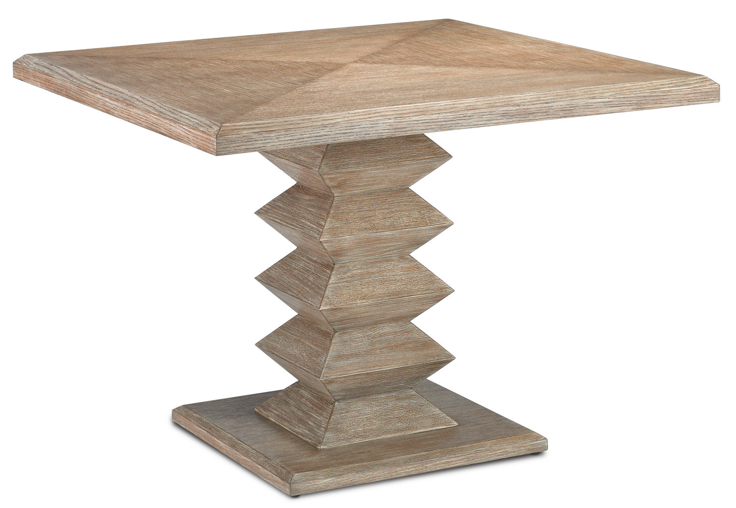 Currey and Company Dining Table from the Sayan Collection collection in Light Pepper finish