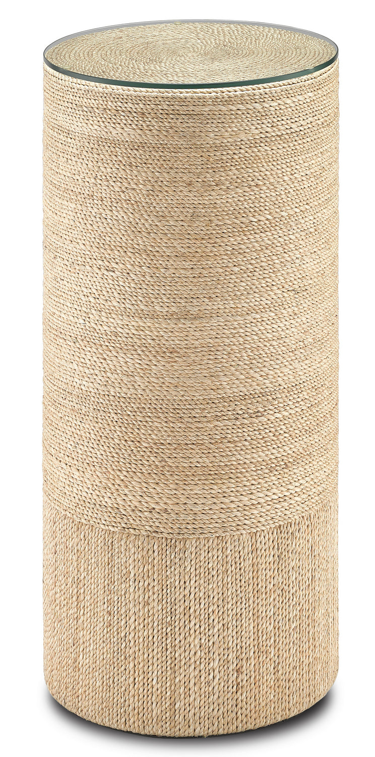 Currey and Company Accent Table/Pedestal from the Macati Collection collection in Natural finish