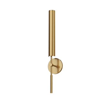 Alora LED Bathroom Fixture from the Astrid collection in Metal Shade/Vintage Brass finish