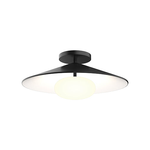 Kuzco Lighting LED Flush Mount from the Cruz collection in Metal - Black/White finish