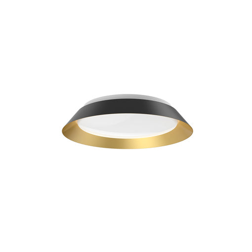 Kuzco Lighting LED Flush Mount from the Jasper collection in Black/Gold finish