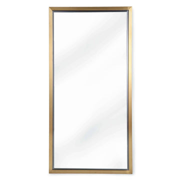 Regina Andrew Mirror from the Rectangle collection in Natural Brass finish