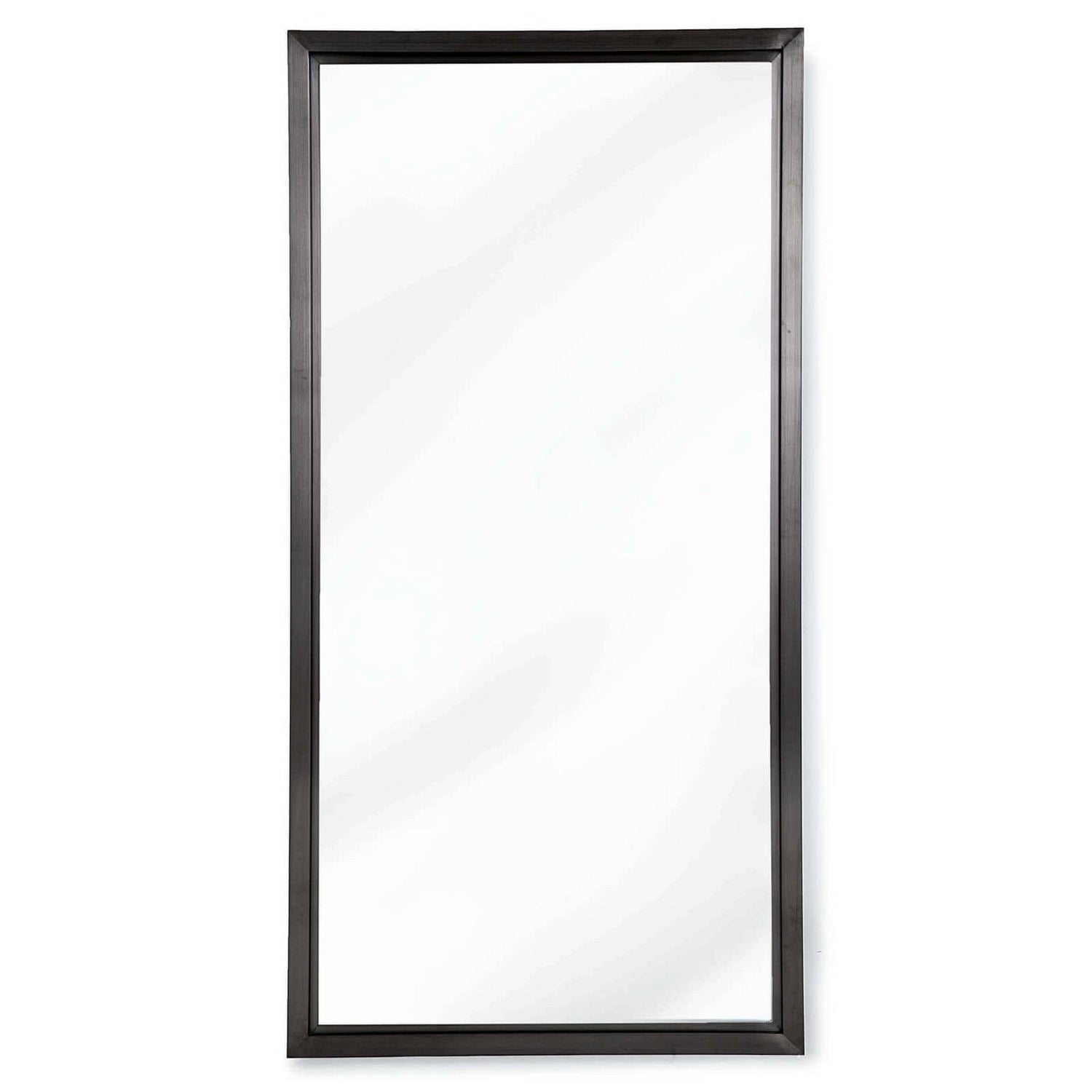 Regina Andrew Mirror from the Rectangle collection in Blackened Steel finish