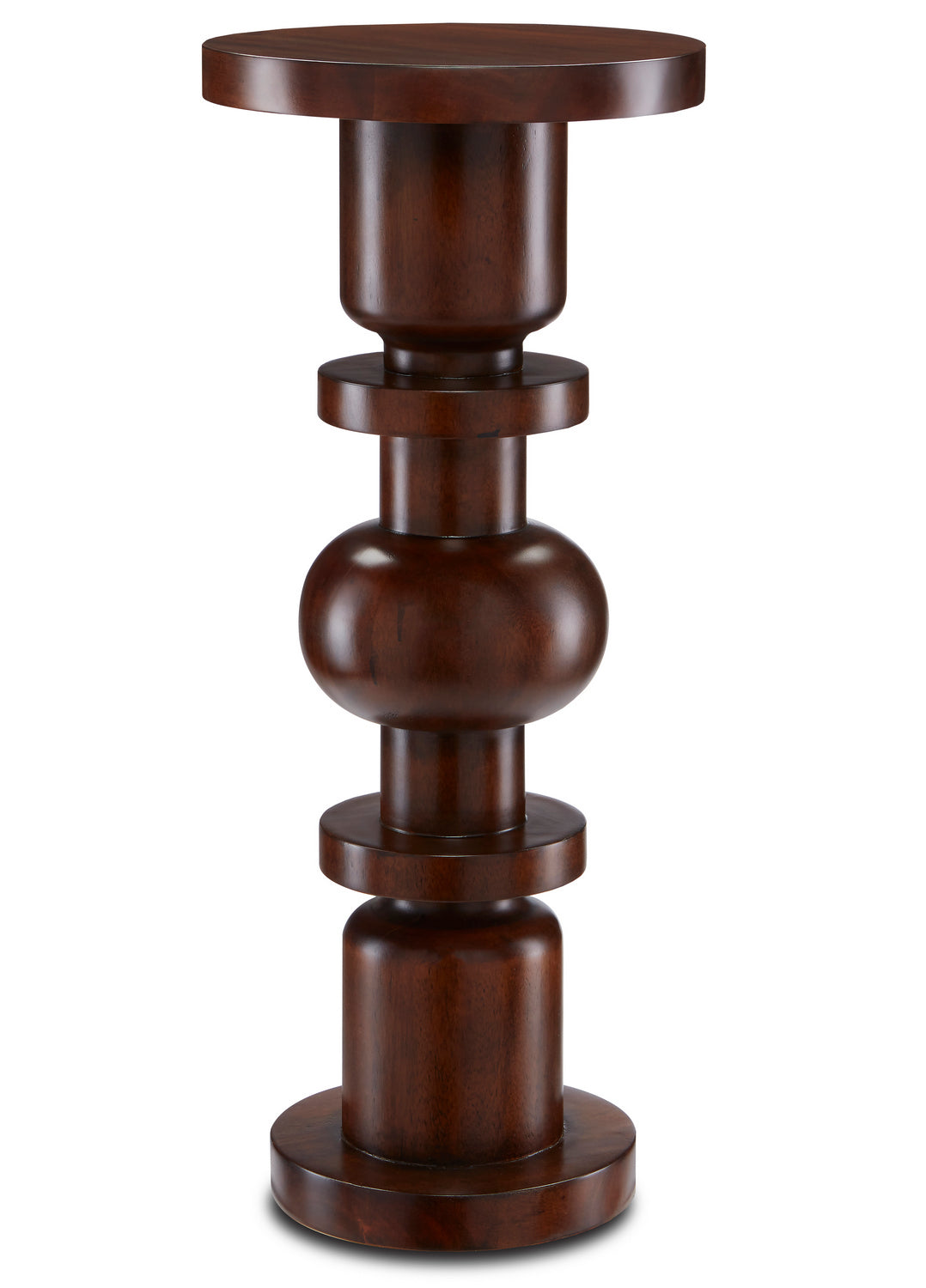 Currey and Company Drinks Table from the Sasha Collection collection in Dark Walnut finish
