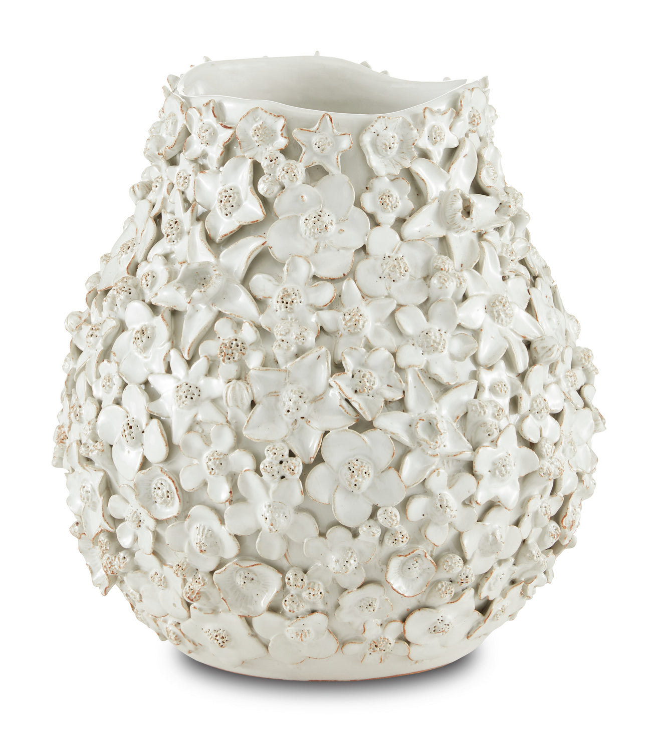Currey and Company Vase from the Jessamine Collection collection in White finish